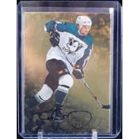 Ted Drury Anaheim Ducks Signed 1998-99 In The Game Be A Player Gold Card #5