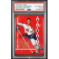 Jacques Laperriere Signed 1995-96 Parkhurst Norris Trophy Card #128 PSA Authen