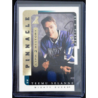 Teemu Selanne Anaheim Mighty Ducks Signed 1996-97 Pinnacle Be A Player #LTH-1B