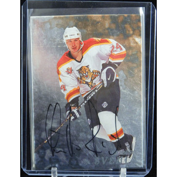 Robert Svehla Panthers Signed 1998-99 In The Game Be A Player Silver Card #59
