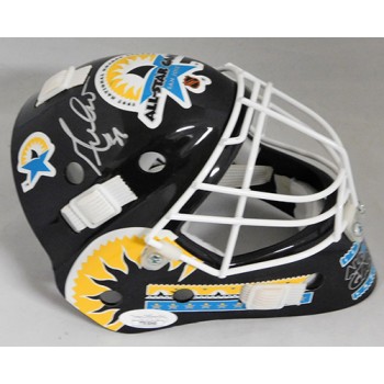 Guy Hebert Signed 1997 San Jose All-Star Mini Helmet JSA Authenticated