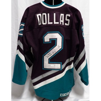 Bobby Dollas Anaheim Ducks Signed CCM Authentic Jersey JSA Authenticated