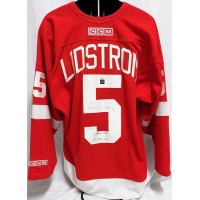 Nicklas Lidstrom Detroit Red Wings Signed CCM Replica Jersey JSA Authenticated