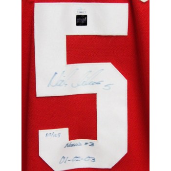 Nicklas Lidstrom Detroit Red Wings Signed CCM Replica Jersey JSA Authenticated