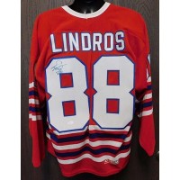 Eric Lindros Signed Oshawa Generals CCM Jersey Size Large JSA Authenticated