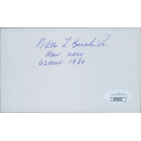 Walter Bush Jr. USA Hockey Signed 3x5 Index Card JSA Authenticated Walter Bush Jr. USA Hockey Signed 3x5 Index Card JSA Authenticated