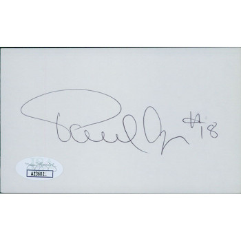 Paul Cyr Buffalo Sabres Signed 3x5 Index Card JSA Authenticated