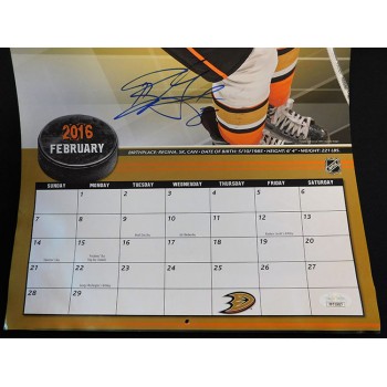Anaheim Ducks Signed 2016 Calendar Getzlaf Perry Fowler JSA Authenticated (DMG)