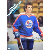 Dale Hawerchuk Winnipeg Jets Signed 16x21.5 Folded Poster JSA Authenticated