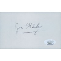 Joe Klukay Toronto Maple Leafs Signed 3x5 Index Card JSA Authenticated