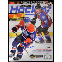 Ryan Nugent-Hopkins Edmonton Oilers Signed Beckett Magazine JSA Authenticated