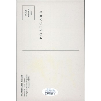 Luc Robitaille Los Angeles Kings Signed 4x6 Postcard JSA Authenticated Luc Robitaille Los Angeles Kings Signed 4x6 Postcard JSA Authenticated