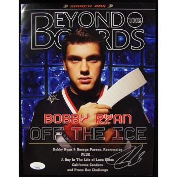 Bobby Ryan Anaheim Ducks Signed Beyond The Boards March 2011 Magazine JSA Authen