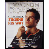 Luca Sbisa Anaheim Ducks Signed Beyond The Boards Nov 2010 Magazine JSA Authen