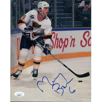 Murray Baron St. Louis Blues Signed 8x10 Cardstock Photo JSA Authenticated Kinks