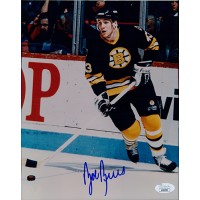 Bob Beers Boston Bruins Signed 8x10 Glossy Photo JSA Authenticated