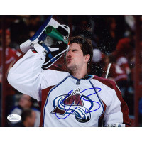 Reto Berra Colorado Avalanche Signed 8x10 Matte Photo JSA Authenticated