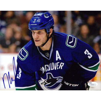 Kevin Bieksa Vancouver Canucks Signed 8x10 Matte Photo JSA Authenticated