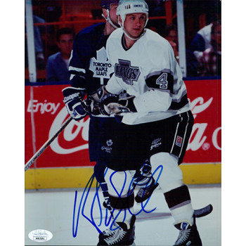Rob Blake Los Angeles Kings Signed 8x10 Glossy Photo JSA Authenticated Rob Blake Los Angeles Kings Signed 8x10 Glossy Photo JSA Authenticated