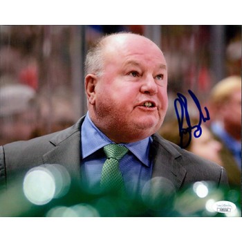 Bruce Boudreau Anaheim Ducks Signed 8x10 Glossy Photo JSA Authenticated