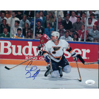 Garth Butcher St. Louis Blues Signed 8x10 Cardstock Photo JSA Authenticated Kink