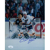 Dave Christian St. Louis Blues Signed 8x10 Cardstock Photo JSA Authenticated