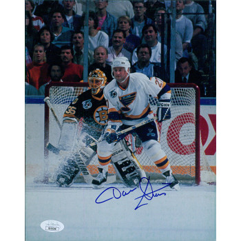 Dave Christian St. Louis Blues Signed 8x10 Cardstock Photo JSA Authenticated Dave Christian St. Louis Blues Signed 8x10 Cardstock Photo JSA Authenticated