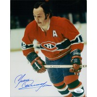 Yvan Cournoyer Montreal Canadiens Signed 8x10 Glossy Photo JSA Authenticated