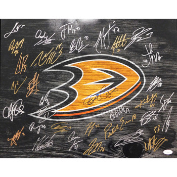 Anaheim Ducks 2018-19 Team Signed 16x20 Matte Photo JSA Authenticated