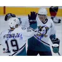 Anaheim Ducks Teemu Selanne & Andy McDonald Signed 8x10 Photo JSA Authenticated