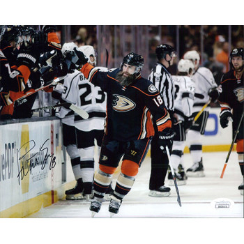Patrick Eaves Anaheim Ducks Signed 8x10 Matte Photo JSA Authenticated