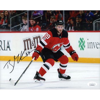 Brian Gibbons New Jersey Devils Signed 8x10 Matte Photo JSA Authenticated