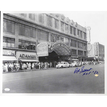 Rod Gilbert New York Rangers Signed 16x20 Cardstock Photo JSA Authenticated