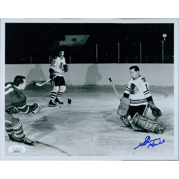 Glenn Hall Chicago Blackhawks Signed 8x10 Matte Photo JSA Authenticated