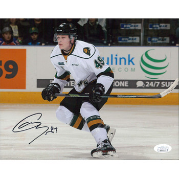Max Jones London Knights Signed 8x10 Matte Photo JSA Authenticated Max Jones London Knights Signed 8x10 Matte Photo JSA Authenticated