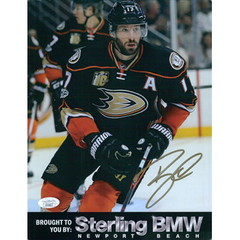 Ryan Kesler Anaheim Ducks Signed 8.5x11 Cardstock Promo Photo JSA Authenticated