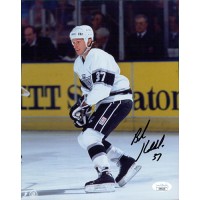 Bob Kudelski Los Angeles Kings Signed 8x10 Glossy Photo JSA Authenticated