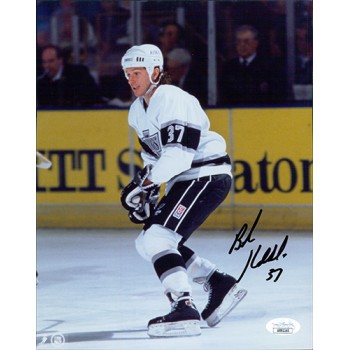 Bob Kudelski Los Angeles Kings Signed 8x10 Glossy Photo JSA Authenticated