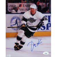 Jari Kurri Los Angeles Kings Signed 8x10 Stock Card Photo JSA Authenticated
