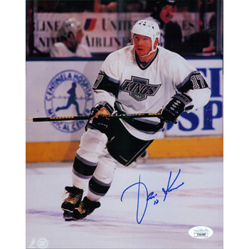 Jari Kurri Los Angeles Kings Signed 8x10 Stock Card Photo JSA Authenticated