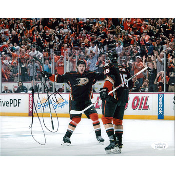 Hampus Lindholm Anaheim Ducks Signed 8x10 Matte Photo JSA Authenticated