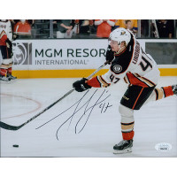 Hampus Lindholm Anaheim Ducks Signed 8x10 Matte Photo JSA Authenticated