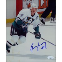 Troy Loney Anaheim Mighty Ducks Signed 8x10 Glossy Photo JSA Authenticated