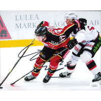 Isac Lundestrom Anaheim Ducks Signed 8x10 Matte Photo JSA Authenticated