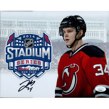 Jon Merrill New Jersey Devils Signed 8x10 Matte Photo JSA Authenticated