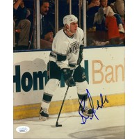 Bernie Nicholls Los Angeles Kings Signed 8x10 Glossy Photo JSA Authenticated
