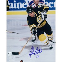 Adam Oates Signed Boston Bruins 8x10 NHL Glossy Photo Global Authenticated