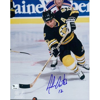 Adam Oates Signed Boston Bruins 8x10 NHL Glossy Photo Global Authenticated