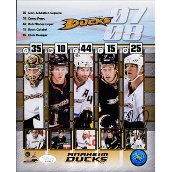 Chris Pronger Anaheim Ducks Signed 8x10 Glossy Photo JSA Authenticated