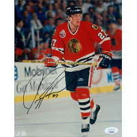 Jeremy Roenick Chicago Blackhawks Signed 8x10 Glossy Photo JSA Authenticated